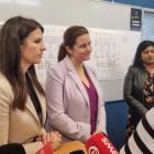 Minister of Education Erica Stanford (L) and Minister of Finance Nicola Willis speak at...