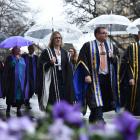 The University of Otago staff mark a changing of the guard, as (from left), pro-vice-chancellor...