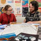 Ashburton Art Gallery and Museum deputy director Danielle Campbell and archivist Connor Lysaght...