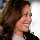 United States  Vice-president Kamala Harris at her presidential campaign headquarters in...