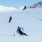 Top NZ ski racer Alice Robinson goes for a run at Coronet Peak yesterday. PHOTO: RHYVA VAN ONSELEN