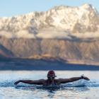 Queenstown swimmer Bethany Rogers trains in Lake Wakatipu for the upcoming New Zealand Ice...