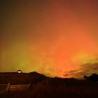 The aurora australis, seen from Blackhead looking towards Brighton. PHOTO: STEPHEN JAQUIERY