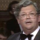 David Lange champions New Zealand's nuclear-free policy at the Oxford Union Debate, March 1, 1985...