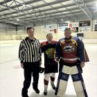 Michael Farley, Dave Dunlop and Grant Scott were each given life memberships to Ice Sports...