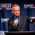 Independent presidential candidate Robert F. Kennedy Jr. speaks during a campaign event. Photo:...