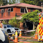 The fatal fire happened in the Auckland suburb of Hillpark in May. Photo: RNZ 