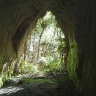 A man-made cave at Te Aka. PHOTO: MIKE YARDLEY