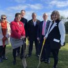 Celebrating a new mental health facility in Greymouth are (from left): Marie Mahuika-Forsyth ...