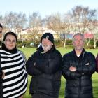 Volunteers (from left): Fiona Nicholson, Ivan and Lovely Woodman, Vic Nicholson, Lew Bylsma and...