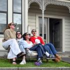 Howe St student flatmates (from left) Tattie Bayly, of Wairoa, Hannah McAulay, of Dannevirke,...