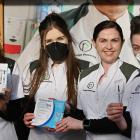 The vaccination team at Roslyn Pharmacy (from left) pharmacists Nicole Kennedy, Angela McEwen,...