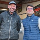 Standing in the boat yard of the former Trev Terry Wānaka store are Sam Watts and Nigel Johnson,...