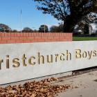 PHOTO: CHRISTCHURCH BOYS' HIGH SCHOOL