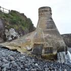 Strengthening this concrete channel into the Pacific Ocean at Second Beach is part of the council...