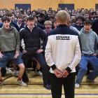 Olympic gold medallist Finn Butcher was welcomed back to his alma mater Dunstan High School in...