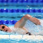 Erika Fairweather swimming in the women's 800m freestyle final in Paris. Photo: Getty Images