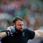 Tom Walsh in the shot put final this morning. Photo: Getty Images