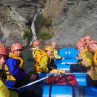 Youth vs Wild programme participants from Wanaka's Kahu Youth club take to the water. PHOTO:...