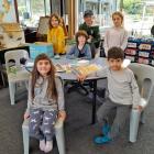 Some of the 11 pupils who go to Makarora School, at the top of Lake Wānaka, are &nbsp;(front from...