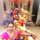 MayaDhara International School of Dance performers rehearse in preparation for performing at an...