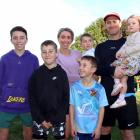 Sport is in the blood for the Broom family (from left) Connor, 13, Luie, 10, Mel Broom carrying...