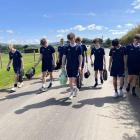 Otago players head to a training session before a game at the Super Cup tournament in Northern...