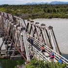 The old Totara River rail bridge will be closed from Monday. PHOTO: WEST COAST WILDERNESS TRAIL