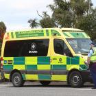 Emergency responders after a near-miss in Waitati. PHOTO: LINDA ROBERTSON