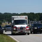 Emergency services at the scene in Winder, Georgia. Photo: Reuters