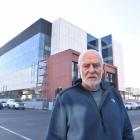 Pete Hodgson outside the new Dunedin hospital. PHOTO: ODT FILES