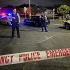 The scene after a shooting in Grey Lynn Thursday night. Photo: RNZ/Jessica Hopkins