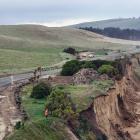 The Beach Rd cleanup area just as the work began last month. PHOTO: STEPHEN JAQUIERY