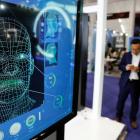 Screen advertising facial recognition software. Photo: Reuters