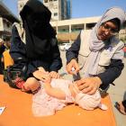 The UN convoy was part of a polio vaccine drive in Gaza. Photo: Getty Images