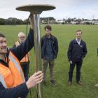 University of Otago School of Surveying senior technician Craig Tidey demonstrates one of five...