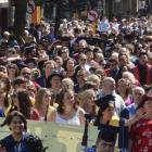 Graduands parade up George St during a previous graduation ceremony. PHOTOL: GERARD O’BRIEN