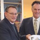 Health Minister Shane Reti and Dunedin Mayor Jules Radich in Wellington earlier this week. Photo:...