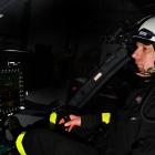 Helicopters Otago pilot Steve Clarke sits at the controls of the helicopter that was targeted by...