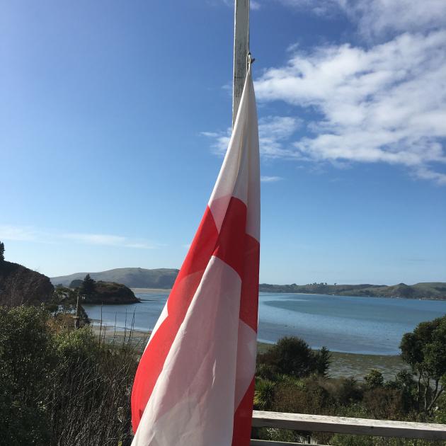 Flags are flying at half mast across Dunedin today. Photo: Supplied