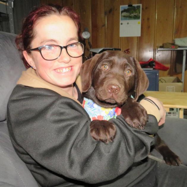 Giving plasma is something Siobhan Regan, pictured with family dog Roxy, is happy to do. Photo:...