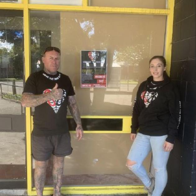 Hoon Hay Foodbank founders Corrin Webster and Nicole Sutherland outside their new premises on...