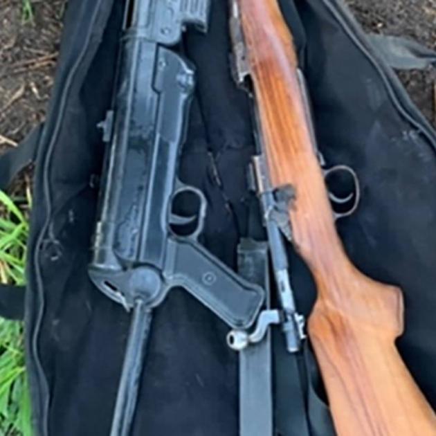 Two firearms recovered during Operation Silk targeting members of the Mongols gang who are...