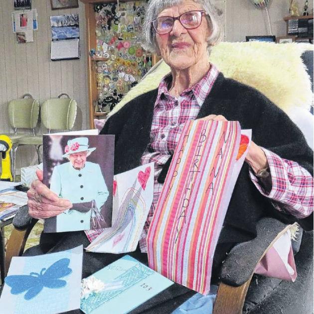 Doris Wakelin has received many birthday cards over her 107 years. Among the most special are...