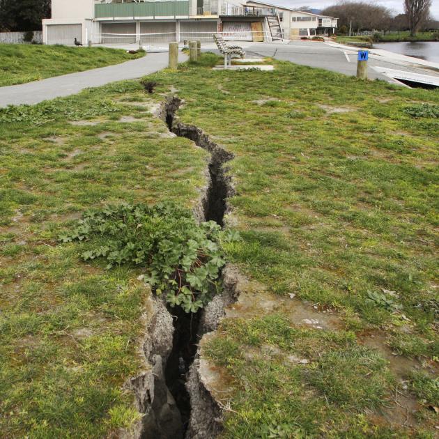 Kerrs Reach after the September 4, 2010, earthquake. Photo: Geoff Sloan