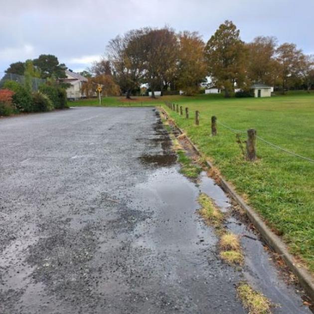 People have been dumping rubbish in the Spreydon Domain car park. Photo: Supplied