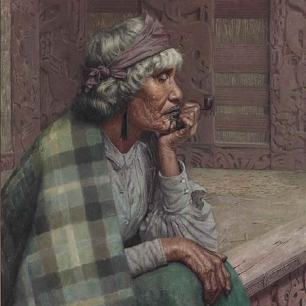 Reverie, Ena te Papatahi, of Ngapuhi chieftainess Ina Te Papatahi, was painted in 1916 and sold...