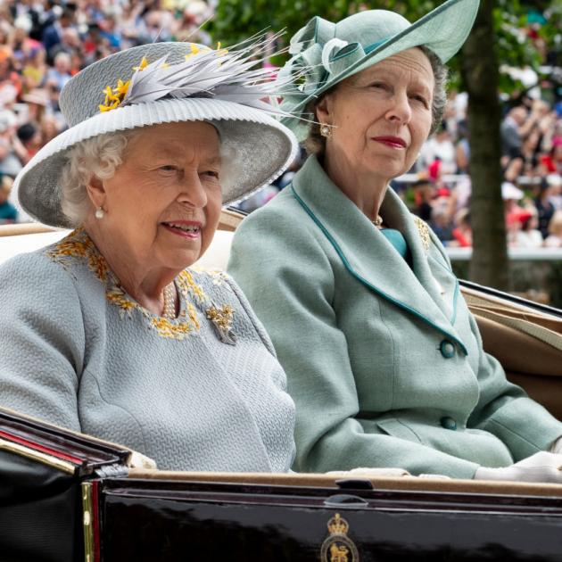 Queen Elizabeth II and Princess Anne, Princess Royal on day three, Ladies Day, of Royal Ascot at Ascot Racecourse last year. Photo: Getty Images