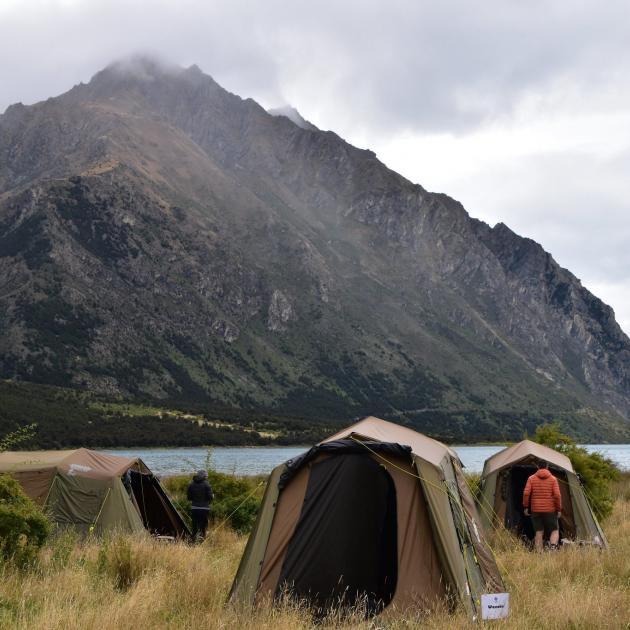The Dingleburn Station camp site prior to the start of the event.