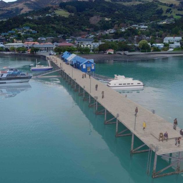 The concept design for the replacement wharf. Image: Newsline